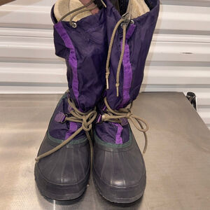 Sorel Purple Black Winter & Rain Boots Size 10